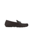 Brown Calfskin Slip-On LoafersDescription: – Composition: 100% calf leather – Inner: Leather – Insole: Leather – Sole: Rubber – Textured leather – Almond toe – Slip on – Top metal logo hardware – Made in Italy – Gender: MEN –Brown Calfskin Slip-On Loafers