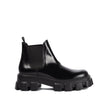 Black Calfskin Chelsea BootsDescription: – Composition: 100% calf leather – Inner: Leather – Insole: Leather – Sole: Rubber – Round toe – Slip-on design – Side elastic inserts – Made in Italy – Gender: MEN –Black Calfskin Chelsea Boots${tagsPradaAulae Bla
