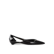 Black Calfskin Ballet FlatsDescription: – Composition: 100% calf leather – Inner: Leather – Insole: Leather – Sole: Leather – Pointed toe – Cut-out detail – Branded insole – Side contrast logo detail – Heel height 1,5 cm – Heel height may vary according t