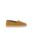 Brown Calfskin EspadrillesDescription: – Composition: 100% calf leather – Inner: Leather – Sole: Rubber – Round toe – Branded insole – Suede effect – Slip-on design – All-over triomphe logo embossed – Made in Italy – Gender: MEN –Brown Calfskin Espadrille