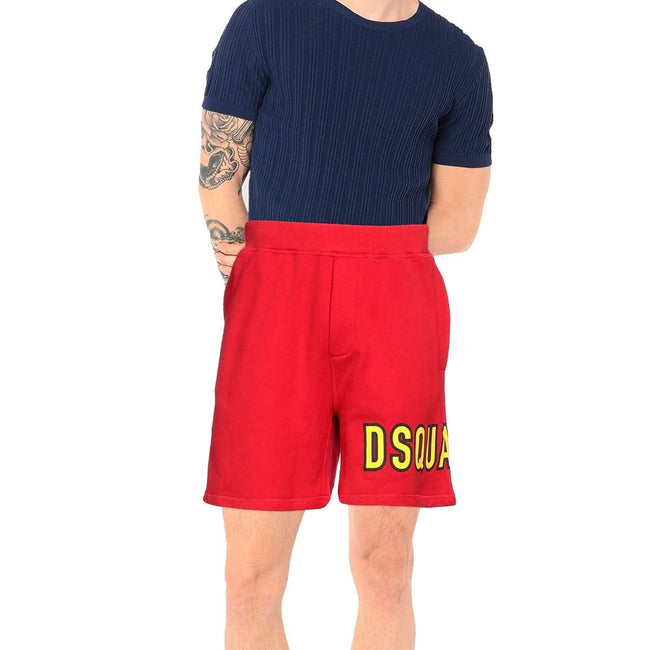 Red Cotton ShortsDescription: – Composition: 100% Cotton – Elasticated waist – Two side pockets – Machine wash – Contrast logo detail – Gender: MEN –Red Cotton Shorts${tagsDsquared²Aulae Red Cotton Shorts Dsquared²Aulae Red Cotton Shorts Description: – Co
