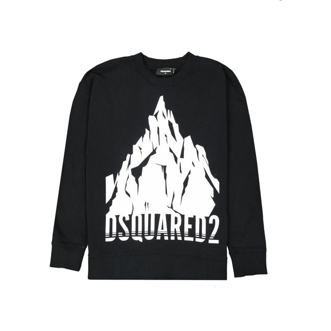 Black Cotton SweatshirtDescription: – Composition: 100% Cotton – Ribbed trims – Machine wash – Crew neck – Front and back logo detail – Front printed detail – Made in Italy – Gender: MEN –Black Cotton Sweatshirt${tagsDsquared²Aulae Black Cotton Sweatshirt