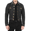 Black Cotton Denim JacketDescription: – Composition: 65% Cotton 35% Polyester – Long sleeves – Front button closure – Two side pockets – Back logo detail – Two front pockets – Hand wash – Gender: MEN –Black Cotton Denim Jacket${tagsVersaceAulae Medusa Mot