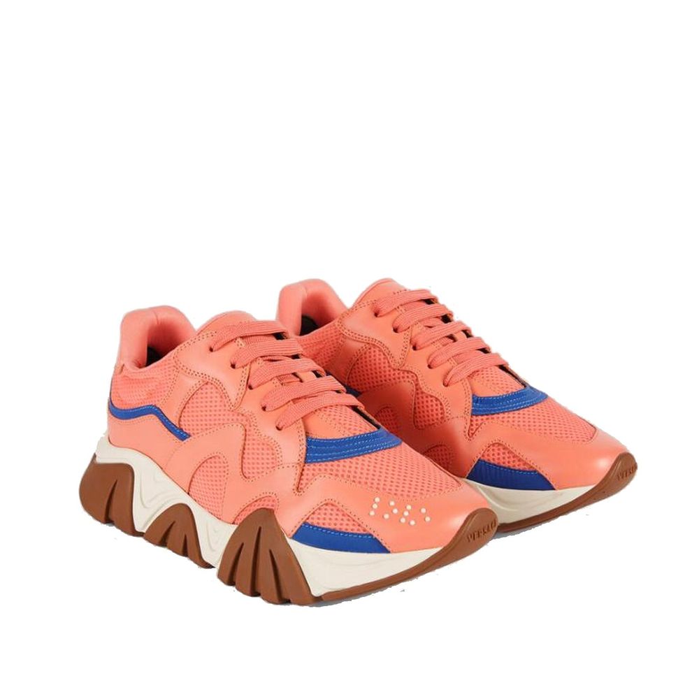 Orange Leather Chunky SneakersDescription: – Composition: 100% leather – Mesh panels – Rubber sole – Reflective panels – Logo rubber lettering detail – Made in Italy – Gender: WOMEN – Code: SHO VE 2 SK 00 N97 S2 TOrange Leather Chunky Sneakers${tagsVersac
