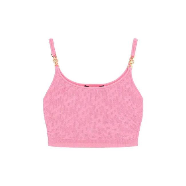 Multicolor Elastane Tank TopsDescription: – Composition: 2% Elastane 6% Polyamide 92% Viscose – Sleeveless – Ribbed trims – Machine wash – Gold-tone metal medusa detail – Made in Italy – Gender: WOMEN –Multicolor Elastane Tank Tops${tagsVersaceAulae La Gr