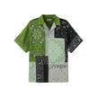 Green Cotton Pattern ShirtDescription: – Composition: 100% Cotton – Front button closure – Machine wash – Short sleeve – Block colour effect – Made in Tunisia – Gender: MEN –Green Cotton Pattern Shirt${tagsKenzoAulae Green Cotton Pattern Shirt KenzoAulae
