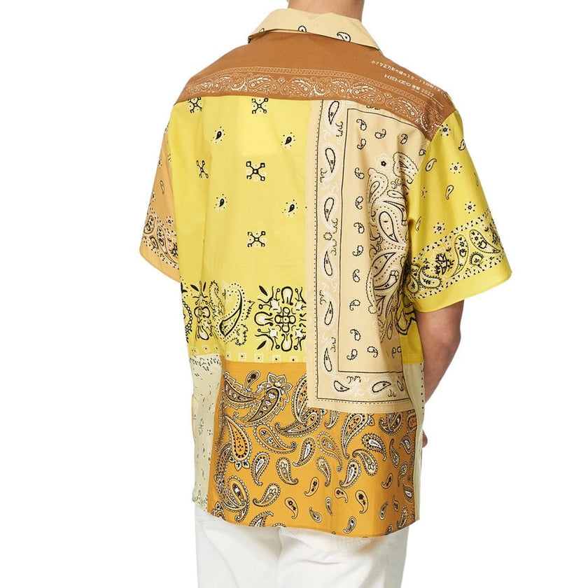 Yellow Cotton Pattern ShirtDescription: – Composition: 100% Cotton – Front button closure – Shirt collar – Bandana print – Gender: MEN –Yellow Cotton Pattern Shirt${tagsKenzoAulae Yellow Cotton Pattern Shirt KenzoAulae Yellow Cotton Pattern Shirt Descript
