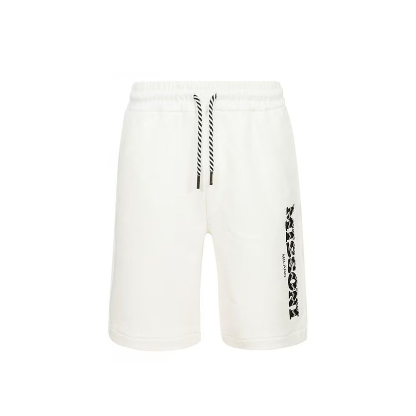 White Cotton ShortsDescription: – Composition: 100% Cotton – Two side pockets – Machine wash – Embroidered logo detail – One back pocket – Elasticated drawstring waistband – Made in Italy – Gender: MEN –White Cotton Shorts${tagsMissoniAulae Cotton Logo Sh