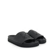 Black Rubber SlippersDescription: – Composition: 100% Rubber – Insole: Leather – Sole: Rubber – Round toe – moulded footbed – Open toe – Slip-on design – Smooth grain leather – Signature Arrows motif – Made in Italy – Gender: MEN –Black Rubber Slippers${t