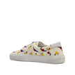 White Canvas Low Top SneakersDescription: – Composition: 100% Canvas – Inner: Canvas – Insole: Leather – Sole: Rubber – Round toe – Front lace-up closure – Made in Italy – Gender: MEN –White Canvas Low Top Sneakers${tagsSaint LaurentAulae Printed Canvas S