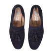 Blue Calfskin Slip-On LoafersDescription: – Composition: 100% calf leather – Inner: Leather – Insole: Leather – Sole: Rubber – Round toe – Slip on – Fringe top details – Made in Italy – Gender: MEN –Blue Calfskin Slip-On Loafers${tagsSalvatore FerragamoAu