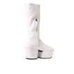 White Polyethylene BootsDescription: – Composition: 100% Polyurethane – Rubber sole – Rounded toeline – Side zip fastening – Contrast logo detail – Flap 7.5 cm / 2,9 in – Made in Italy –White Polyethylene Boots${tagsPradaAulae Platform Pull On Boots Prada