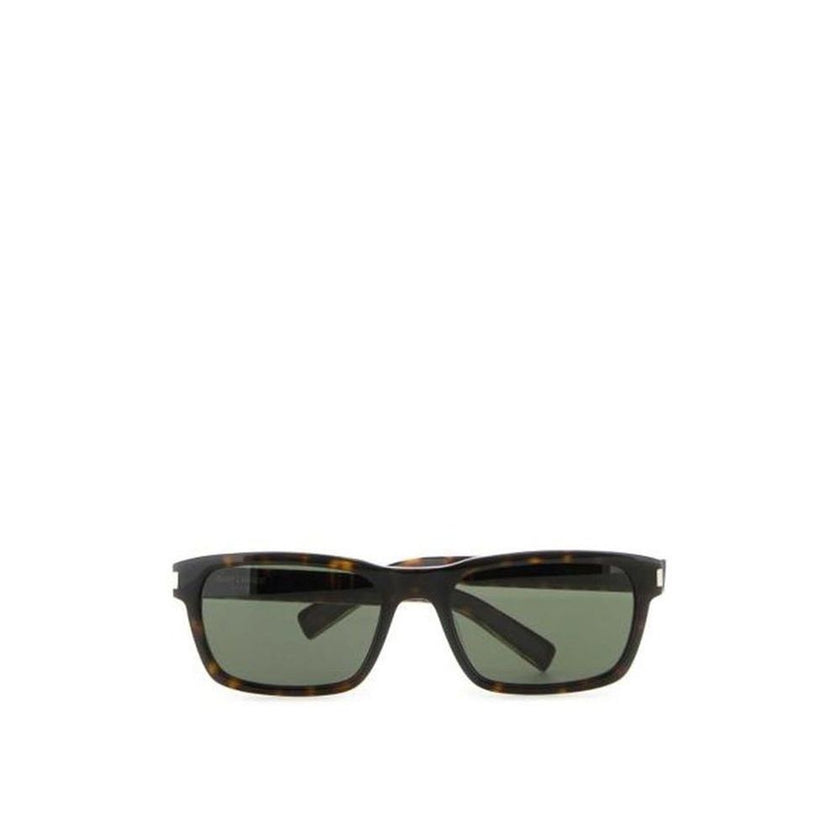Brown Acetate SunglassesDescription: – Composition: 100% Acetate – Curved tips – 100% UVA/UVB protection – Nylon green lenses – Squared frame – Straight arms – Tortoiseshell effect – Acetate nose tips – Arm length 14.5cm – Bridge width 1.9 cm – Lens diame