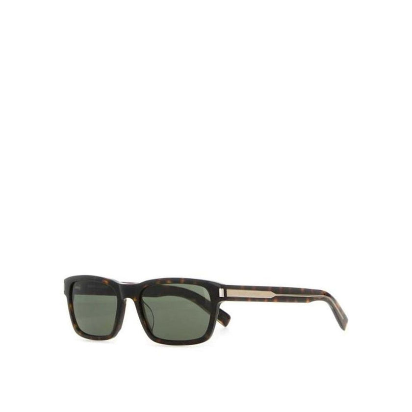 Brown Acetate SunglassesDescription: – Composition: 100% Acetate – Curved tips – 100% UVA/UVB protection – Nylon green lenses – Squared frame – Straight arms – Tortoiseshell effect – Acetate nose tips – Arm length 14.5cm – Bridge width 1.9 cm – Lens diame