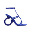 Blue Calfskin Strap-On SandalsDescription: – Composition: 100% calf leather – Inner: Leather – Insole: Leather – Sole: Leather – Ankle side buckle fastening – Heel 10,5 cm – Suede effect – Made in Italy – Gender: WOMEN –Blue Calfskin Strap-On Sandals${tag