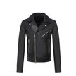 Black Leather Biker JacketDescription: – Composition: 100% Leather – Fully lined – Two side pockets – back logo relief – Front zip closure – Zipped cuffs – Made in Turkey – Gender: MEN – Size & Fit: Fits true to size. Straight cut. Non-stretch fabric. Lon