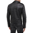 Black Leather Biker JacketDescription: – Composition: 100% Leather – Fully lined – Two side pockets – back logo relief – Front zip closure – Zipped cuffs – Made in Turkey – Gender: MEN – Size & Fit: Fits true to size. Straight cut. Non-stretch fabric. Lon