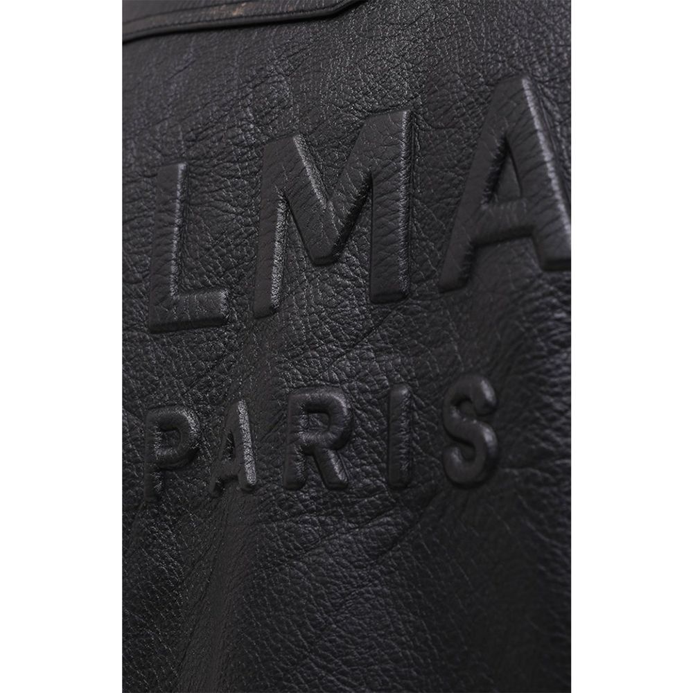 Black Leather Biker JacketDescription: – Composition: 100% Leather – Fully lined – Two side pockets – back logo relief – Front zip closure – Zipped cuffs – Made in Turkey – Gender: MEN – Size & Fit: Fits true to size. Straight cut. Non-stretch fabric. Lon