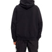 Black Cotton SweatshirtDescription: – Composition: 100% Cotton – Ribbed trims – Machine wash – Drawstring hood – Kangaroo pocket – Front logo detail – Gold-tone graphic print – Made in Italy – Gender: MEN – Size & Fit: True to size. Regular fit. Model’s M