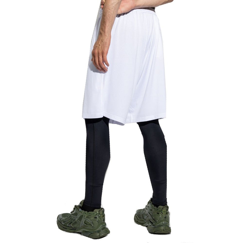 White Polyester Bermuda ShortsDescription: – Composition: 100% Polyester – Perforated detail – Machine wash – Regular fit – Elasticated drawstring waistband –White Polyester Bermuda Shorts${tagsBalenciagaAulae Sporty B Bermuda BalenciagaAulae Sporty B Ber