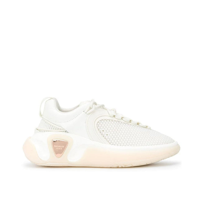 White Fabric Athletic SneakersDescription: – Composition: 100% Fabric – Inner: Fabric – Insole: Leather – Sole: Rubber – pull tab at the rear – Round toe – Front lace-up closure – Mesh panels – Side logo detail – Made in China – Gender: WOMEN –White Fabri