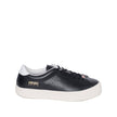 Black Calfskin Low Top SneakersDescription: – Composition: 100% calf leather – Inner: Leather – Insole: Leather – Sole: Rubber – Round toe – Perforated detail – Front lace-up closure – Side logo detail – Made in Portugal – Gender: MEN –Black Calfskin Low