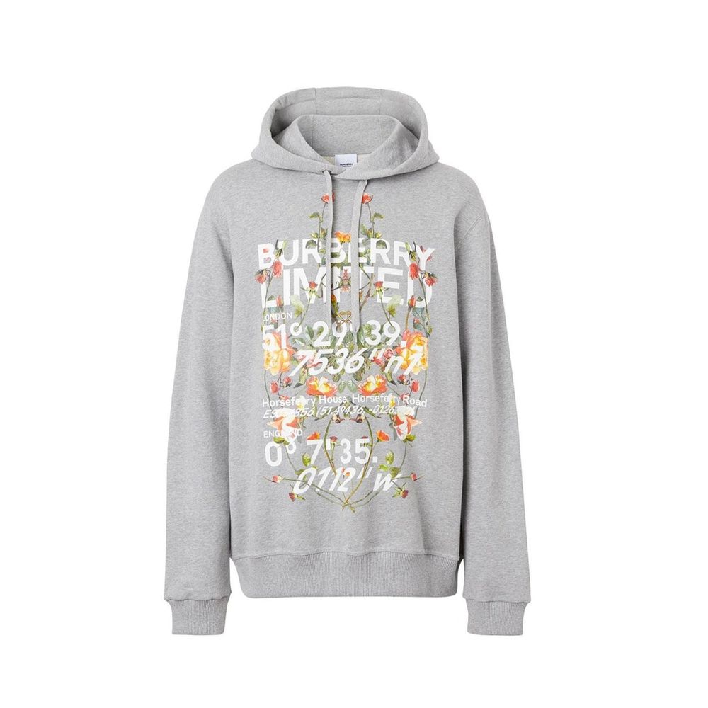 Logo Cotton SweaterDescription: – Composition: 100% cotton – Drawstring hood – Ribbed trims – Featuring floral print – Contrast logo detail – Machine wash (delicate) – Made in Bangladesh –Logo Cotton Sweater${tagsBurberryAulae Logo Cotton Sweater Burberry