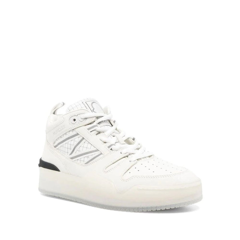 White Calfskin High Top SneakersDescription: – Composition: 100% calf leather – Inner: Fabric – Insole: Leather – Sole: Rubber – Round toe – Perforated detail – Front lace-up closure – Side logo detail – Made in Italy – Gender: WOMEN –White Calfskin High