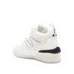 White Calfskin High Top SneakersDescription: – Composition: 100% calf leather – Inner: Fabric – Insole: Leather – Sole: Rubber – Round toe – Perforated detail – Front lace-up closure – Side logo detail – Made in Italy – Gender: WOMEN –White Calfskin High