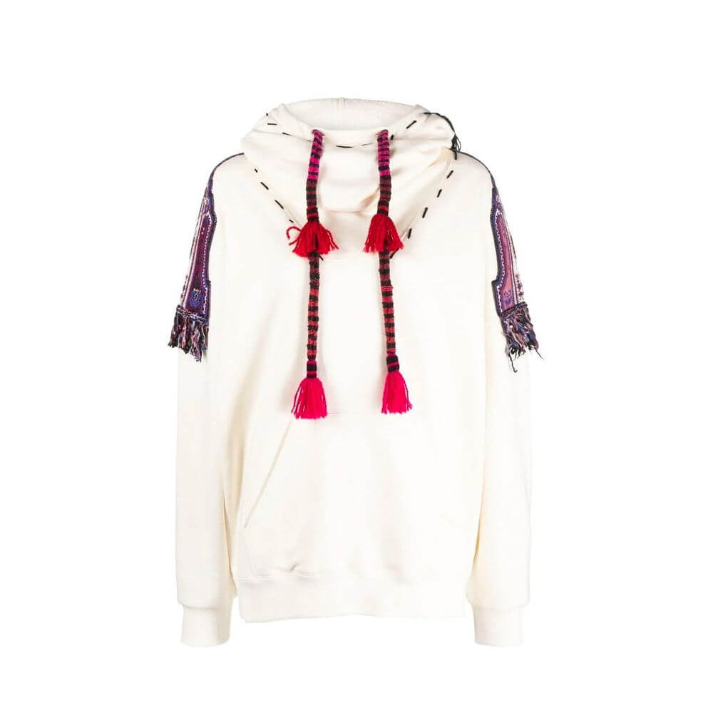 White Cotton SweatshirtDescription: – Composition: 100% cotton – Long sleeves – Front pocket – Embroidery detail – Made in Italy –White Cotton Sweatshirt${tagsEtroAulae Hooded Sweatshirt EtroAulae Hooded Sweatshirt Description: – Composition: 100% cotton