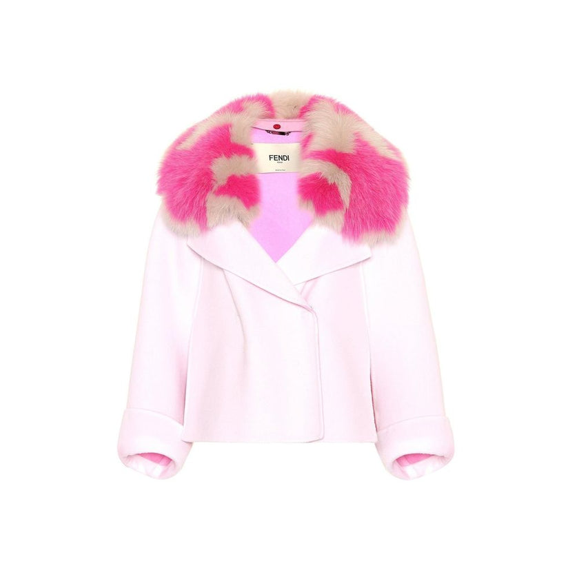 Fur Collar Cashmere Cape JacketDescription: – Composition: 100% cashmere – Unlined – Seven-eighth sleeves – Removable fox fur collar – Concealed press stud fastening – Regular fit – Made in Italy –Fur Collar Cashmere Cape Jacket${tagsFendiAulae Fur Collar