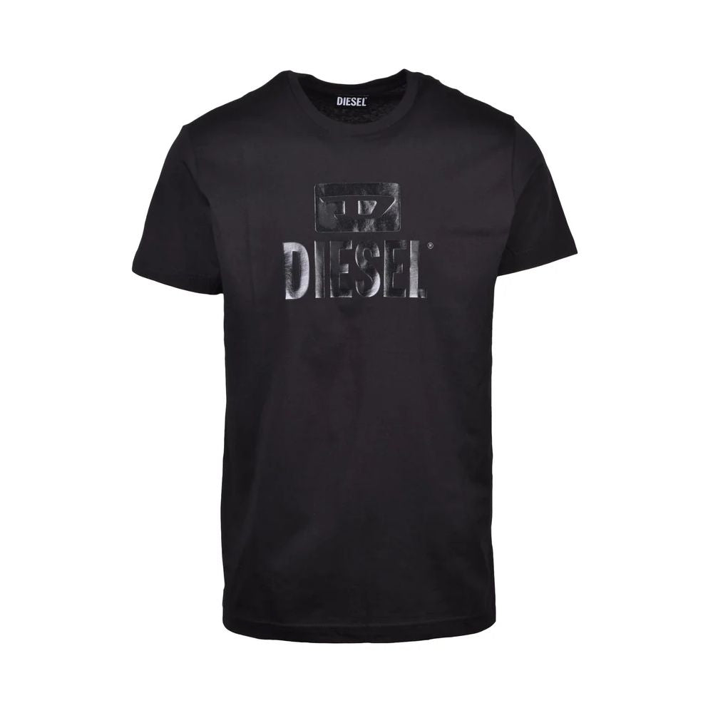 Black Cotton T-ShirtDiesel T-shirt jersey in black cotton tone on tone with logo print on the frontBlack Cotton T-Shirt${tagsDieselAulae Black Cotton T-Shirt DieselAulae Black Cotton T-Shirt Diesel T-shirt jersey in black cotton tone on tone with logo pri