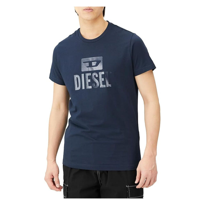 Blue Cotton T-ShirtDiesel T-shirt jersey in blue cotton tone on tone with logo print on the frontBlue Cotton T-Shirt${tagsDieselAulae Blue Cotton T-Shirt DieselAulae Blue Cotton T-Shirt Diesel T-shirt jersey in blue cotton tone on tone with logo print on
