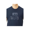Blue Cotton T-ShirtDiesel T-shirt jersey in blue cotton tone on tone with logo print on the frontBlue Cotton T-Shirt${tagsDieselAulae Blue Cotton T-Shirt DieselAulae Blue Cotton T-Shirt Diesel T-shirt jersey in blue cotton tone on tone with logo print on