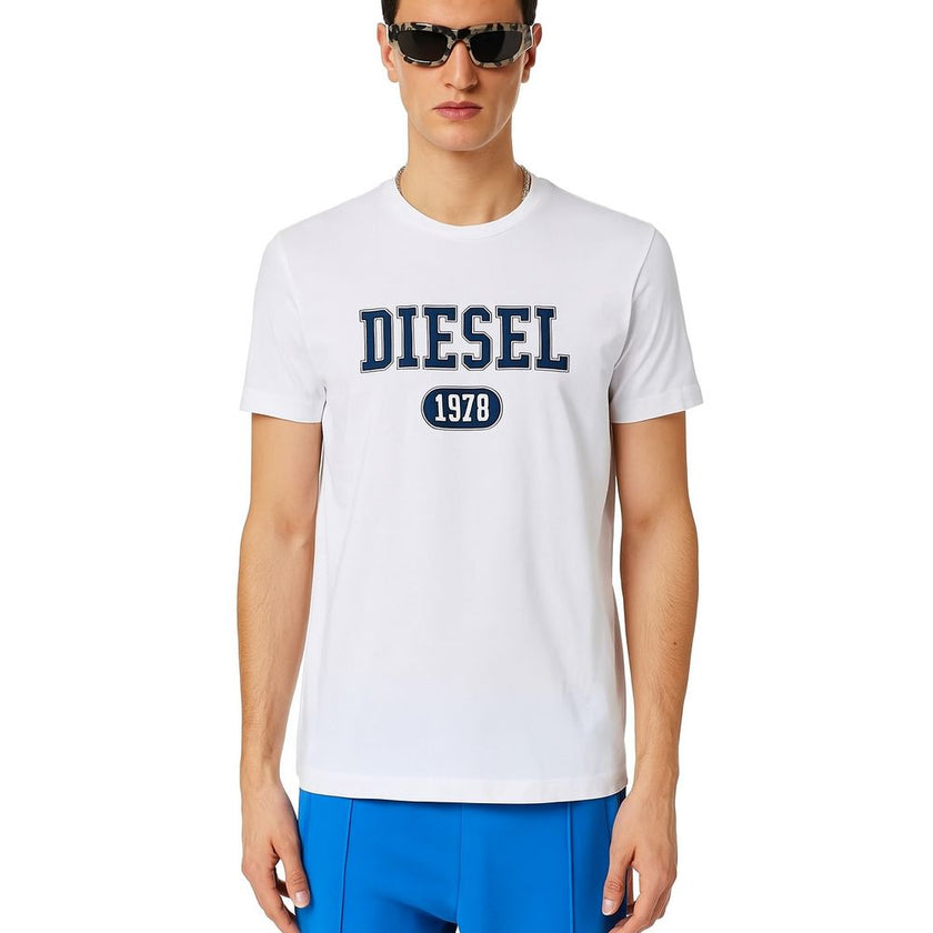 White Cotton T-ShirtDiesel white cotton jersey t-shirt with logo print on the frontWhite Cotton T-Shirt${tagsDieselAulae White Cotton T-Shirt DieselAulae White Cotton T-Shirt Diesel white cotton jersey t-shirt with logo print on the front 110295875926,112