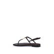 Purple Calf Leather Bos Taurus Flat SandalsFendi’s FFold Sandals are elegant square-toed flip-flops, embellished with a T-bar strap and an adjustable ankle strap. Crafted from dark purple ayers leather, they feature a metal FF detail and a leather insole,