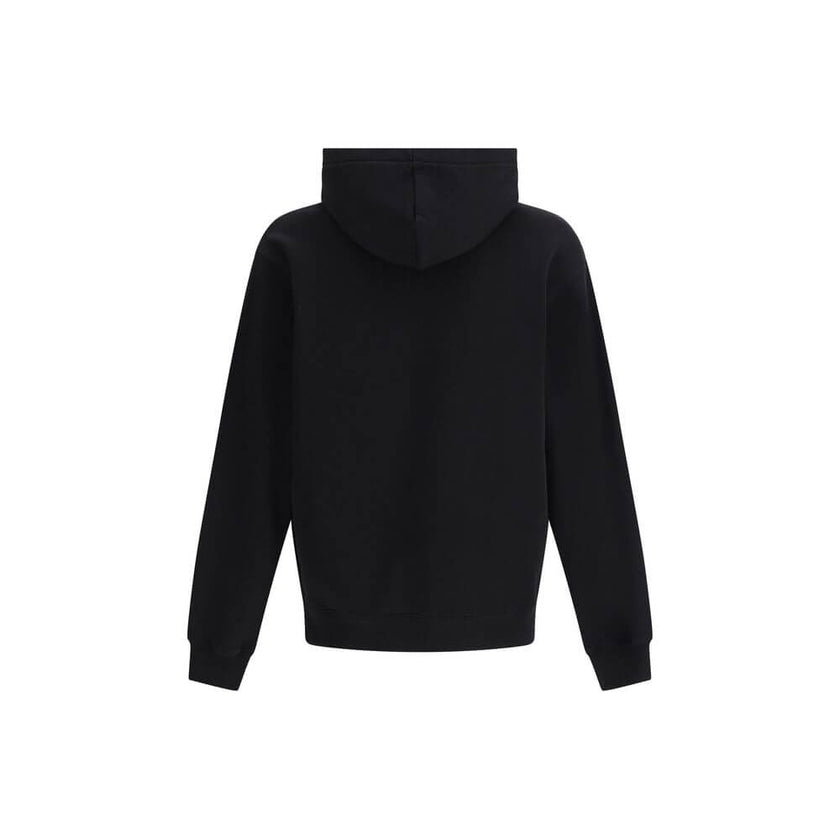 Black Cotton SweatshirtJacquemus’ Hooded Sweatshirt, made of soft cotton with a plush interior, offers snug comfort that is ideal for everyday wear. The clean design is embellished with an applied logo patch on the front, adding a distinctive and recogniz