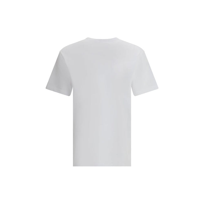 White Cotton T-ShirtTwin pack T-shirt by Dsquared2, made of soft high-quality cotton. Crew neck model with ribbed finishes and welt pocket applied on the chest, embellished with the contrasting logo for an iconic touch. Regular fit that guarantees comfort