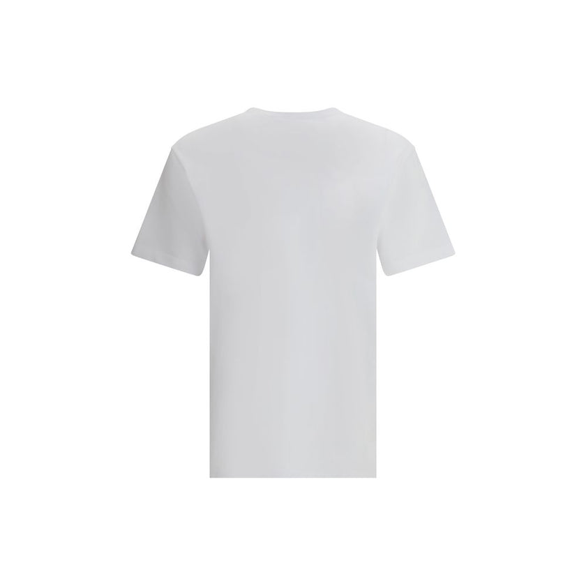White Cotton T-ShirtTwin pack T-shirt by Dsquared2, made of soft high-quality cotton. Crew neck model with ribbed finishes and welt pocket applied on the chest, embellished with the contrasting logo for an iconic touch. Regular fit that guarantees comfort