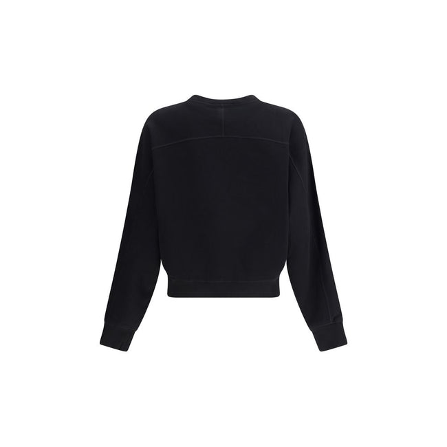 Black Cotton SweatshirtSoft cotton Sweatshirt by Dsquared2, with a plush interior that ensures comfort and warmth. The brand’s iconic monogram stands out on the front, giving the garment a recognizable, contemporary style. The ribbed crew neck, cuffs and