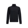 Black Fleece Wool TurtleneckVirgin wool turtleneck Sweater by Dsquared2 features a soft high collar that can be turned up as desired. Ribbed cuffs and hem ensure a snug and comfortable fit. The front is embellished with the iconic tone-on-tone embroidered