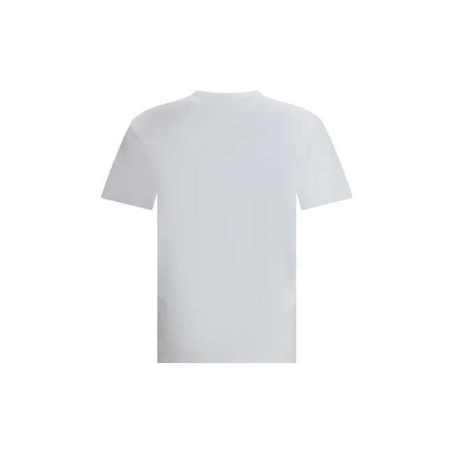 White Cotton T-ShirtDsquared2’s contrasting logo cotton T-shirt is an essential garment with a strong character. Made from soft pure cotton jersey, it features a ribbed crew neck and a front print with iconic monogram and logo for a recognizable, urban st