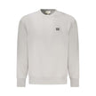 Gray Cotton Men SweaterElevate your wardrobe with the essential Calvin Klein long sleeve sweatshirt, embodying a seamless blend of sustainable fashion and iconic style. With its soft brushed texture and sharp crew neck design, this grey sweatshirt makes a