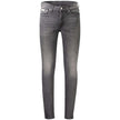 Black Cotton Men's Slim Taper JeansEmbrace the sleek sophistication of Calvin Klein with these Slim Taper Jeans. Perfectly crafted for the modern man, these jeans boast a washed effect that exudes casual elegance, seamlessly blending form and function. Th
