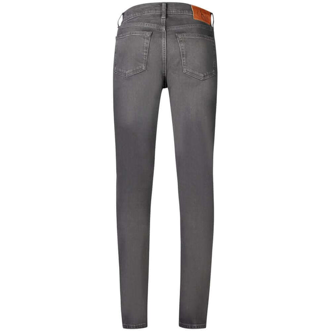 Black Cotton Men's Slim Taper JeansEmbrace the sleek sophistication of Calvin Klein with these Slim Taper Jeans. Perfectly crafted for the modern man, these jeans boast a washed effect that exudes casual elegance, seamlessly blending form and function. Th