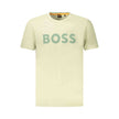 Green Cotton Men T-ShirtStep out in style and make a bold statement with this striking Hugo Boss tee. Crafted with premium organic cotton, it’s not just a fashion choice, but a nod to eco-conscious apparel. The vibrant green hue sets you apart from the cr
