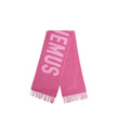 Multicolor Wool ScarfThe Jacquemus Wool Scarf is an essential accessory with a modern and minimal style. Made of solid-colored yarn, it is embellished with a contrasting jacquard logo, which gives character without sacrificing sobriety. The design is comp