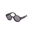 Black Pantograph Sunglasssunglasses, pantographed frame, round lens, black lens, contrasting details, lens width 51 mm, bridge width 23 mm, temple length 135 mm, logoBlack Pantograph Sunglass${tagsMonclerAulae Black Pantograph Sunglass MonclerAulae Black
