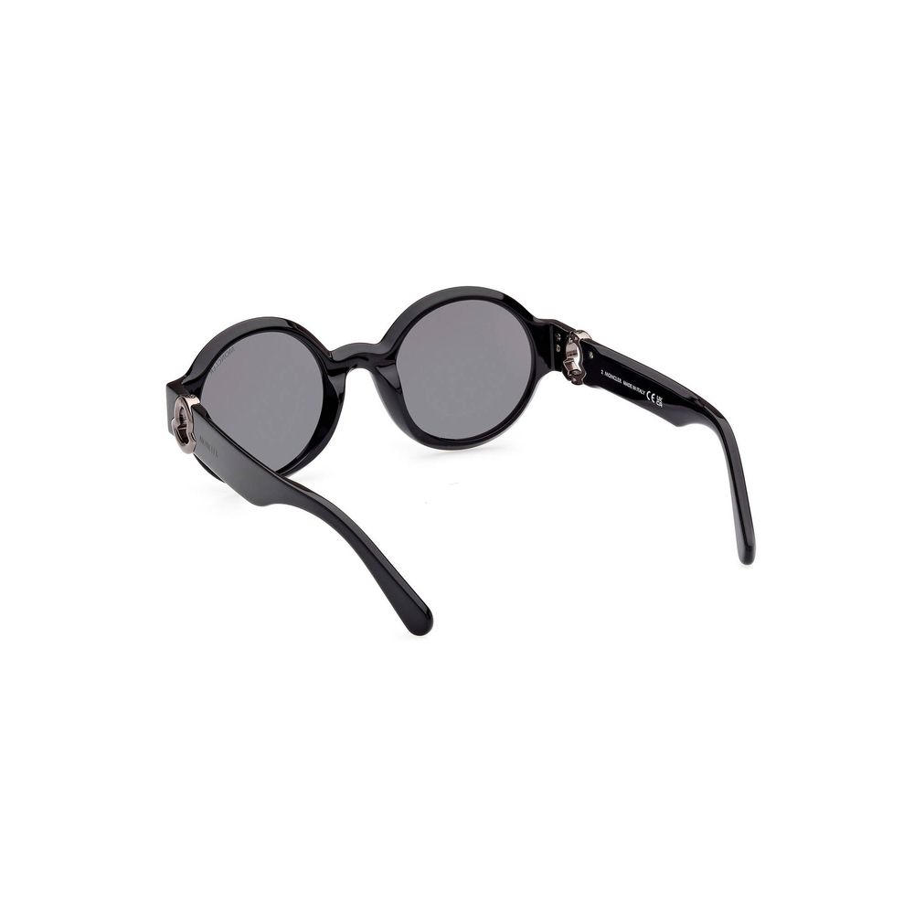Black Pantograph Sunglasssunglasses, pantographed frame, round lens, black lens, contrasting details, lens width 51 mm, bridge width 23 mm, temple length 135 mm, logoBlack Pantograph Sunglass${tagsMonclerAulae Black Pantograph Sunglass MonclerAulae Black