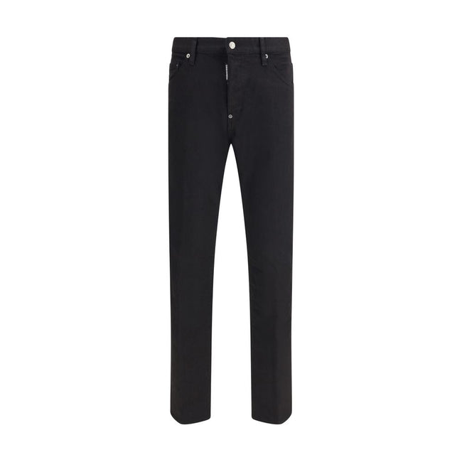 Black Cotton Skinny JeansThe Cool Guy Jeans by Dsquared2 are a skinny model with a modern and sophisticated design, perfect for a bold and stylish look. The five-pocket model offers practicality and a slim cut that enhances the silhouette. The front closu